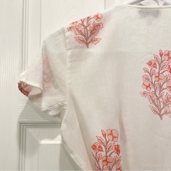 Lucky Brand Floral Wrap Top - Picture 9 of 14